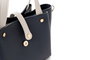 Vince Camuto Bolso de Mano Piel de Polivinilo Azul Oscuro, Crema